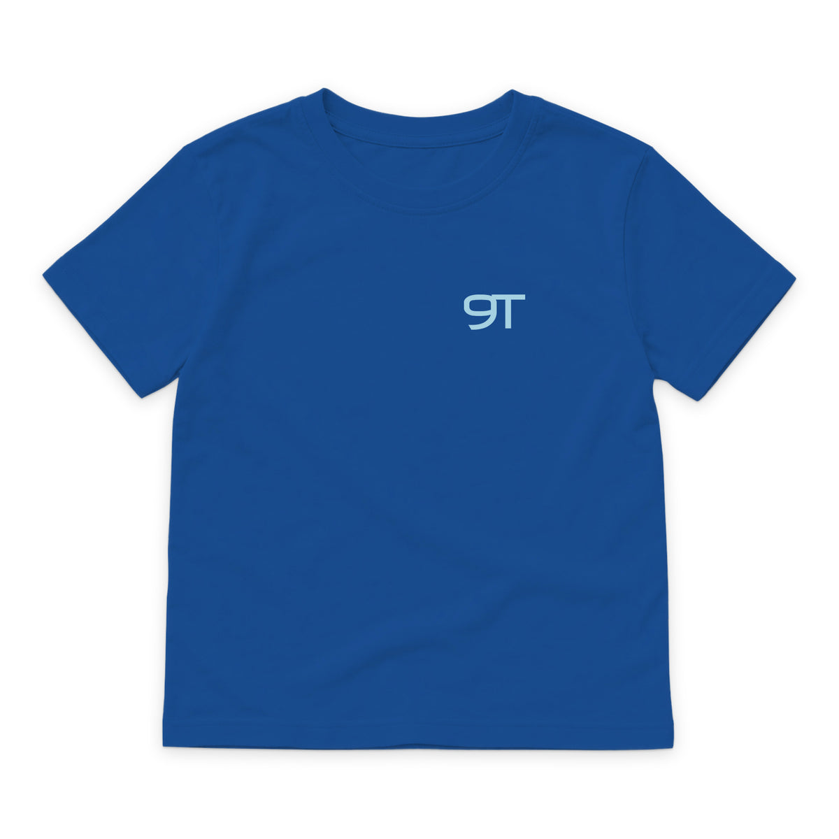 SWINGN9T Kid T-Shirt — Royal — front view on white