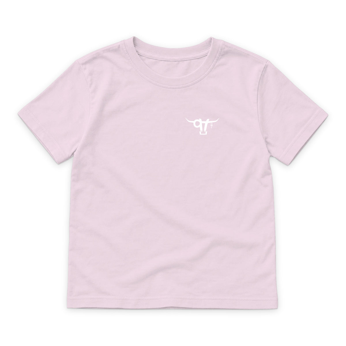 SWINGN9T Kid T-Shirt — Light Pink — front view on white