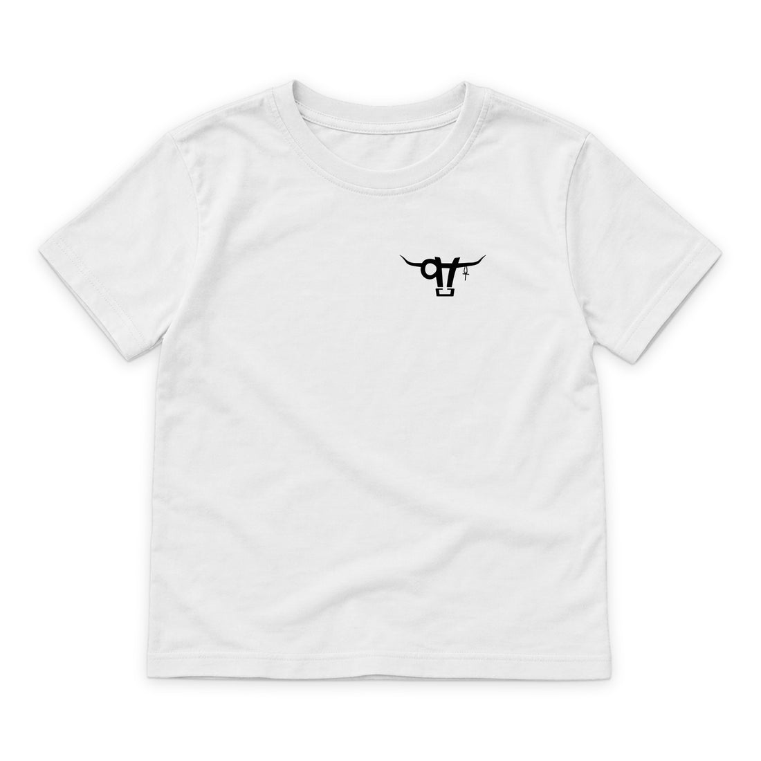 SWINGN9T Kid T-Shirt — Forest Green — back view on white