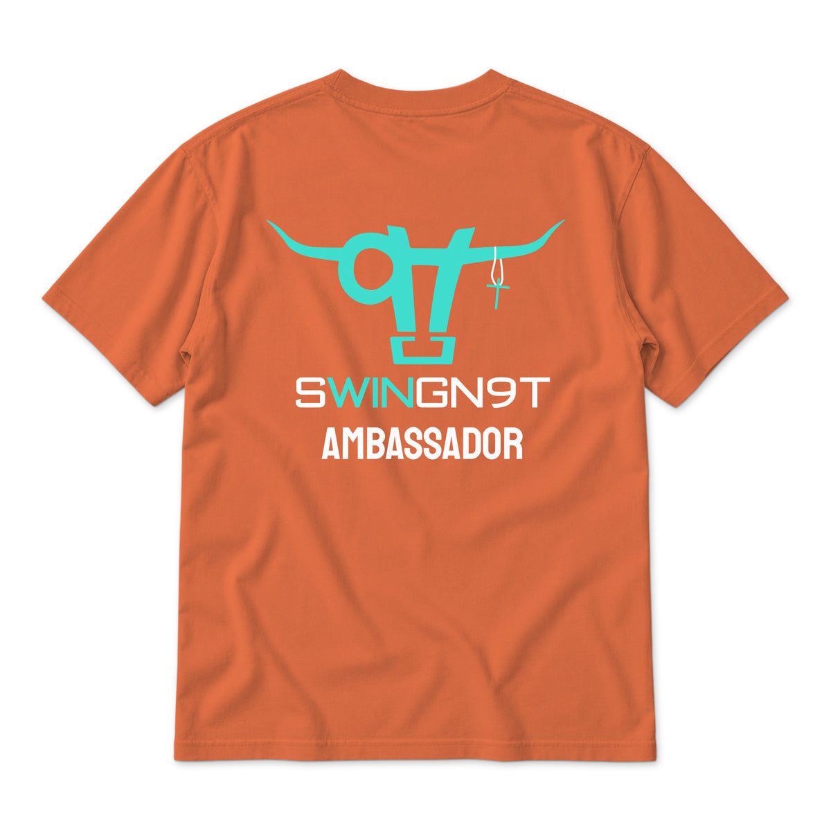 Ambassador Team T-Shirt / Burnt Orange / back on white