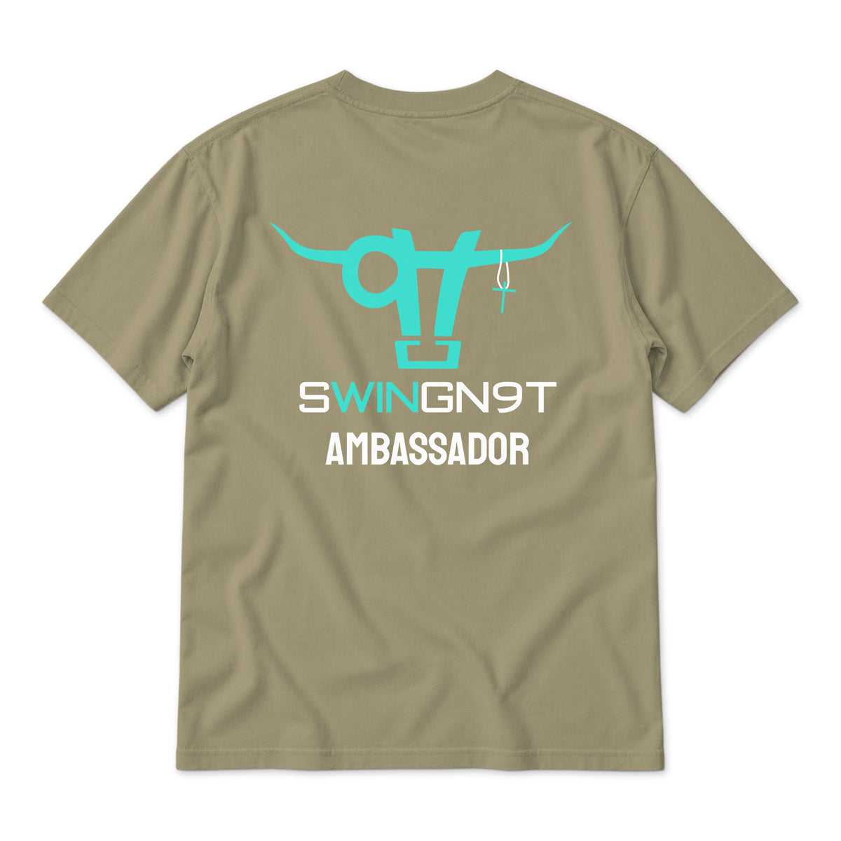 Ambassador Team T-Shirt / Sand / back on white