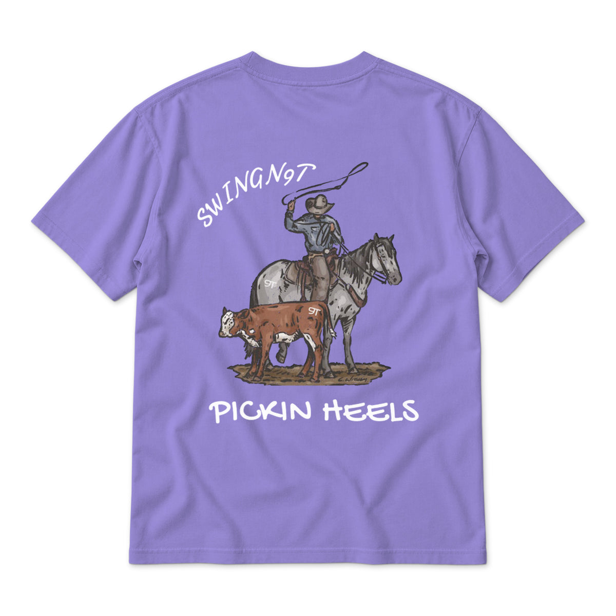 Pickin Heels / Violet / back on white