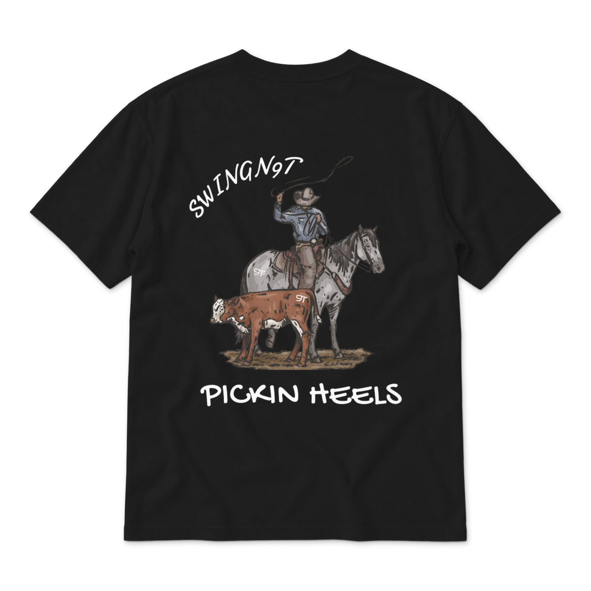 Pickin Heels / Black / back on white