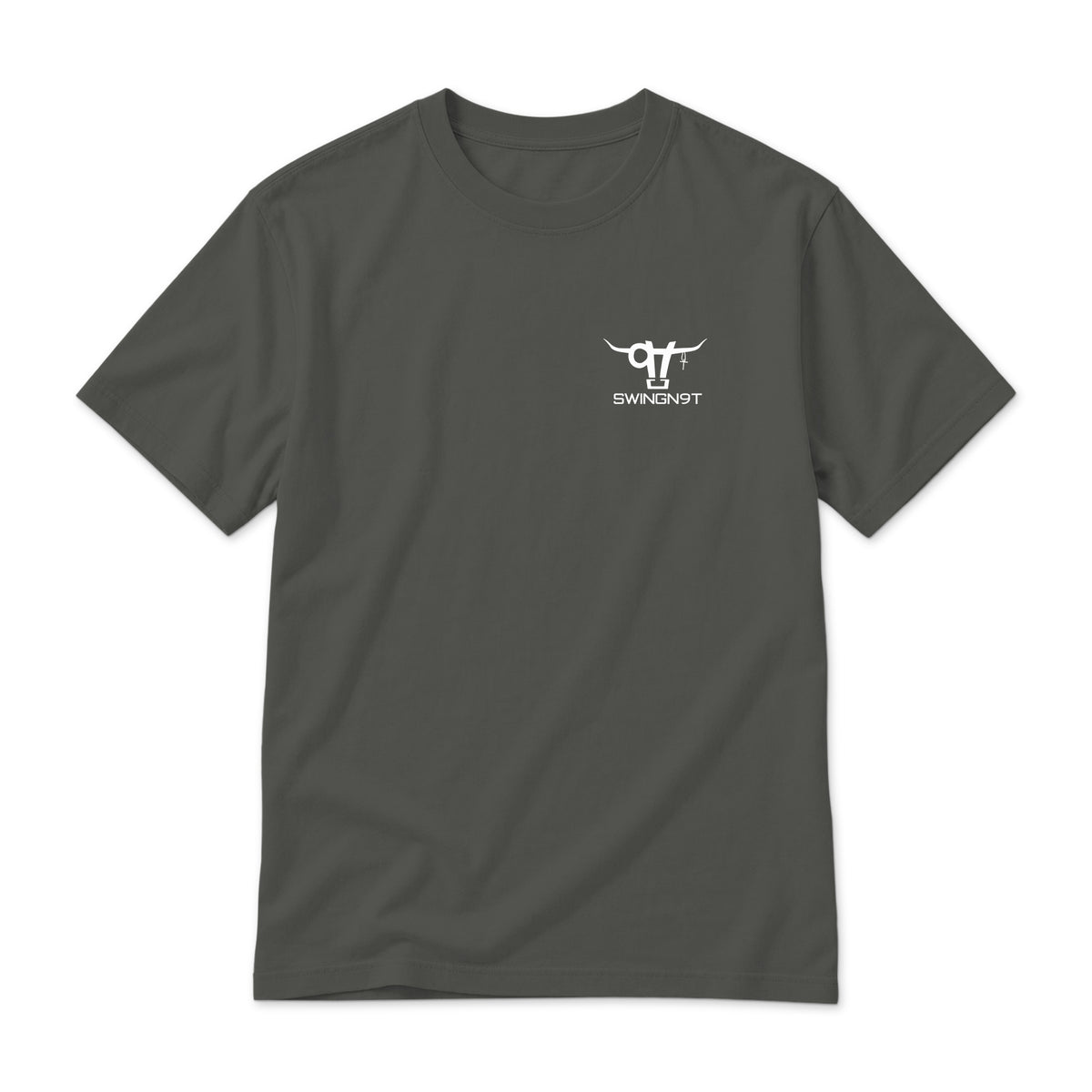 Dally Em Up T- Shirt — Pepper — front view on white