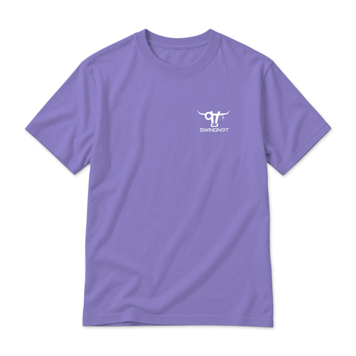 Dally Em Up T- Shirt — Violet — front view on white