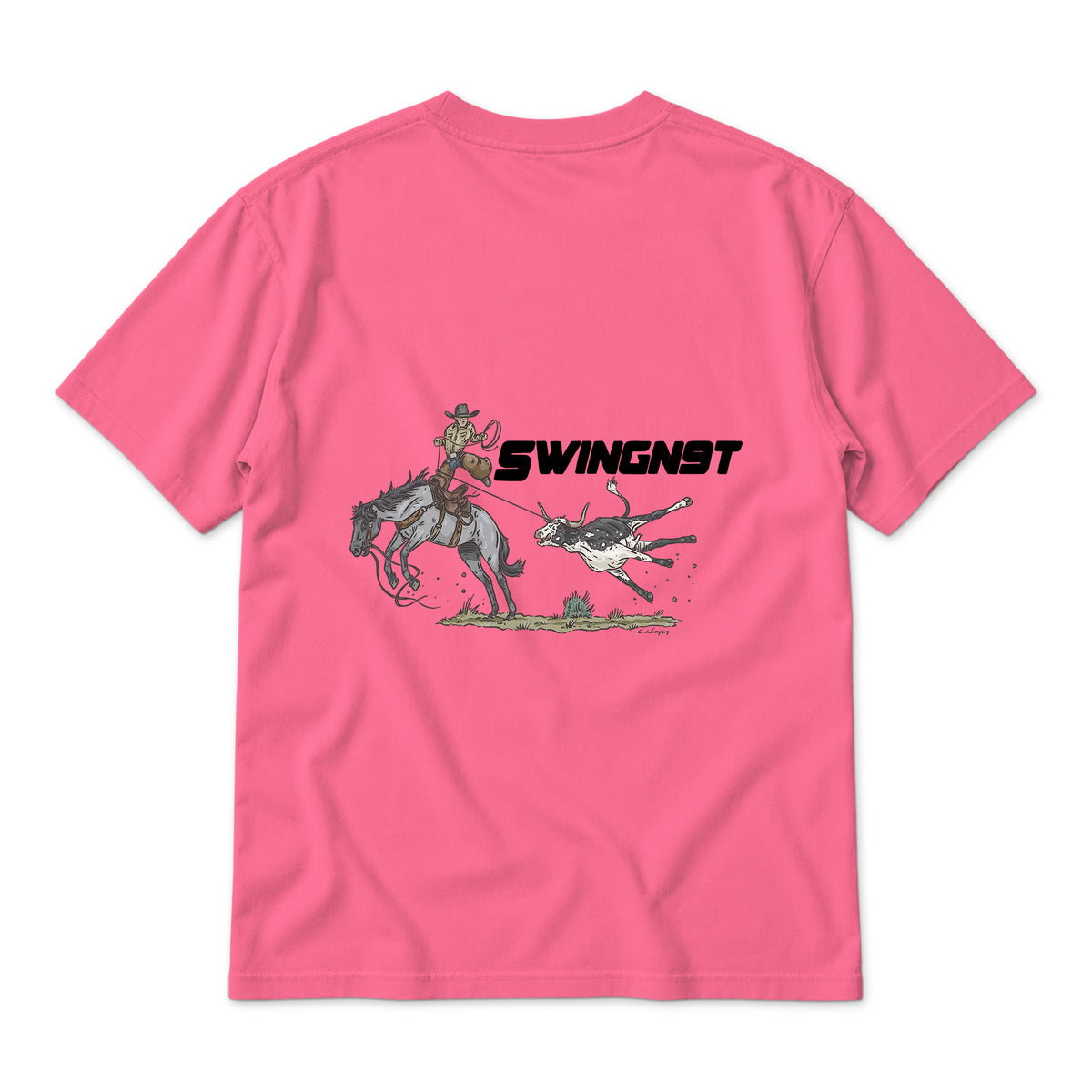 Dally Em Up T- Shirt / Light Pink / back on white
