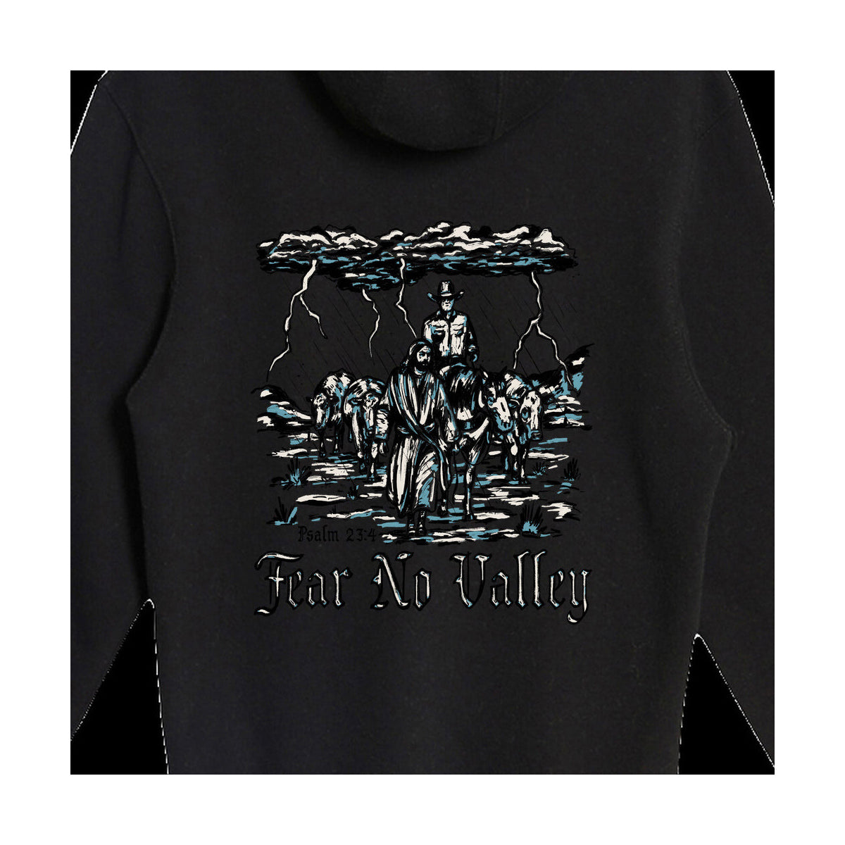 swingn9t fear no valley hoodie — detail on white