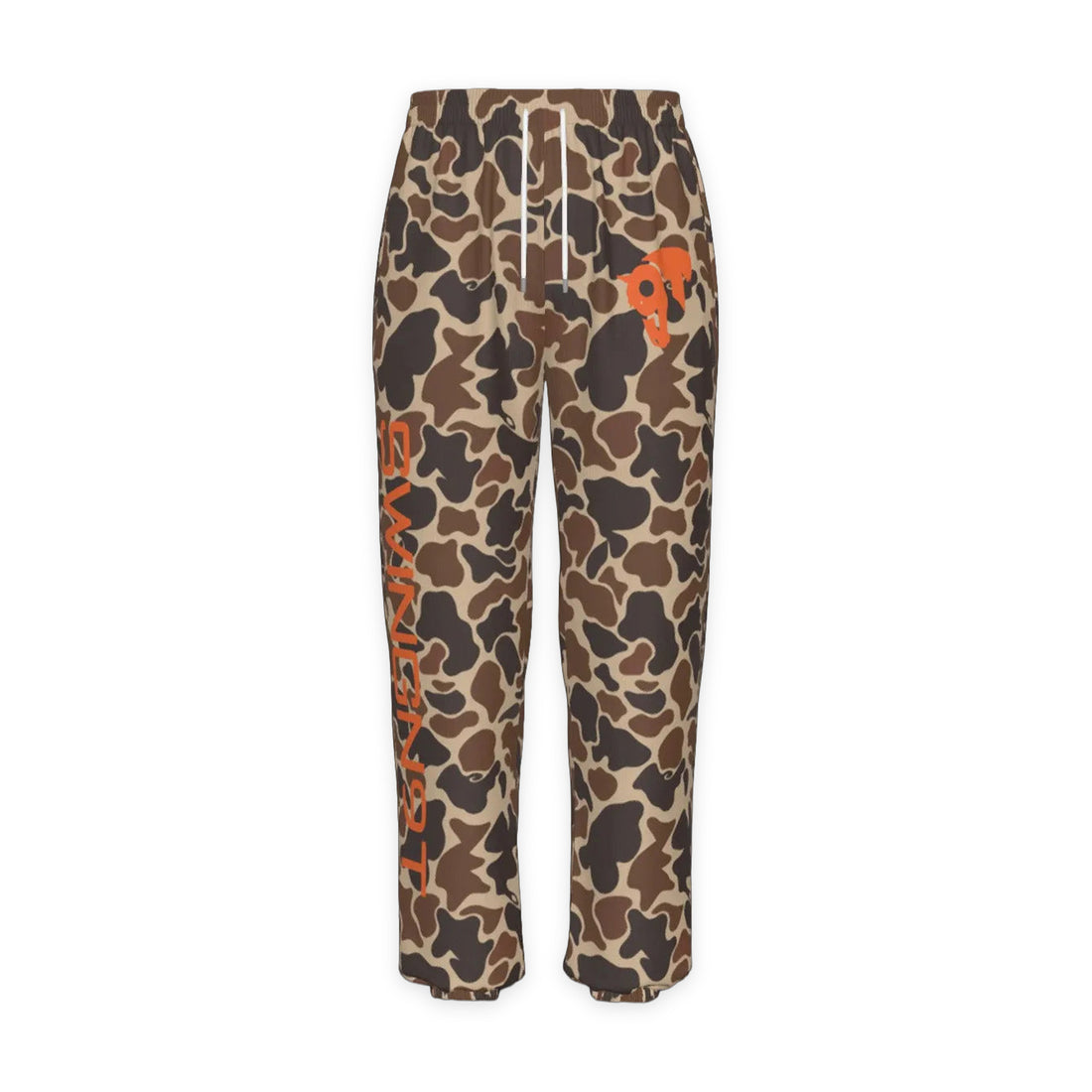 swingn9t duck camo pants — front on white
