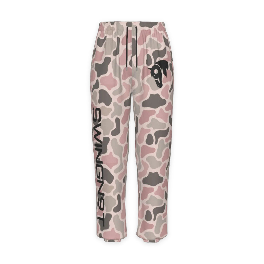 SwingN9T Pink Camo Sweatpants — front on white