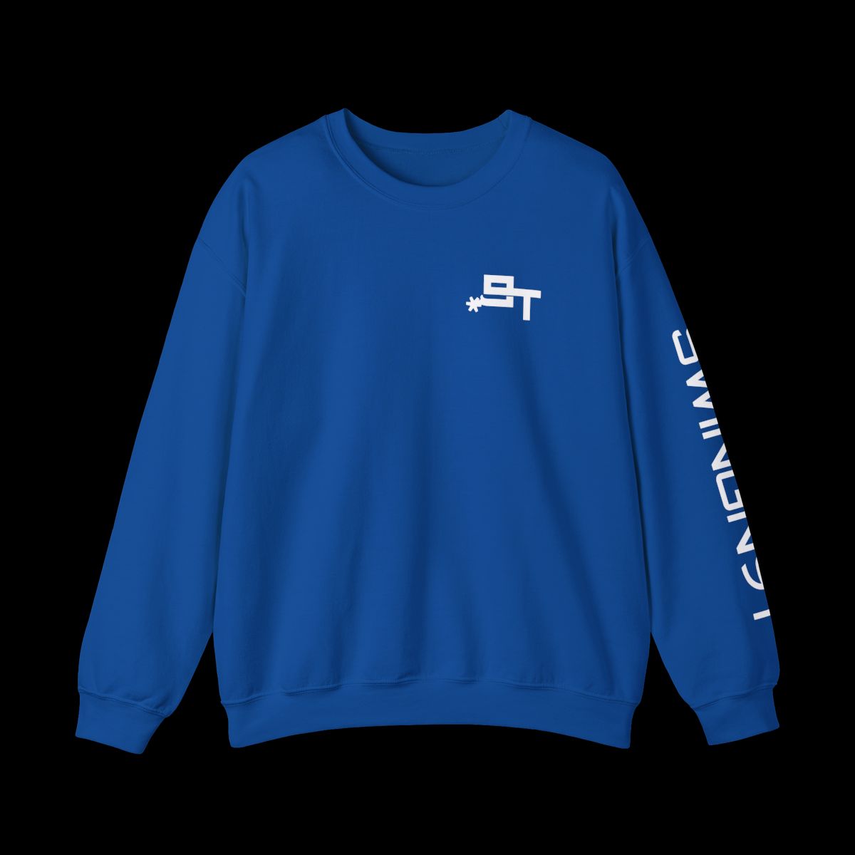 Swingn9t The Best Company Crewneck Sweatshirt - Royal, front