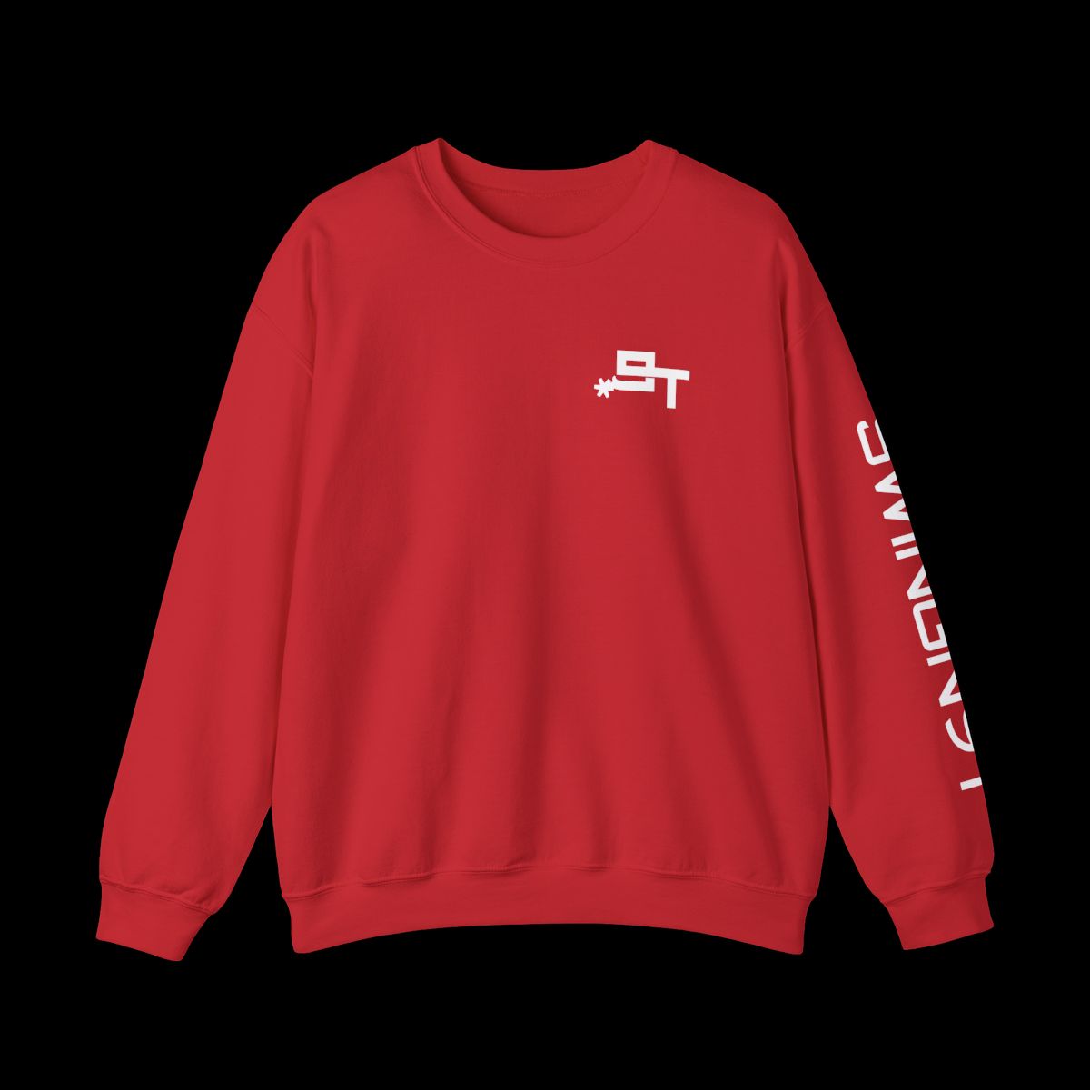Swingn9t The Best Company Crewneck Sweatshirt - Red, front