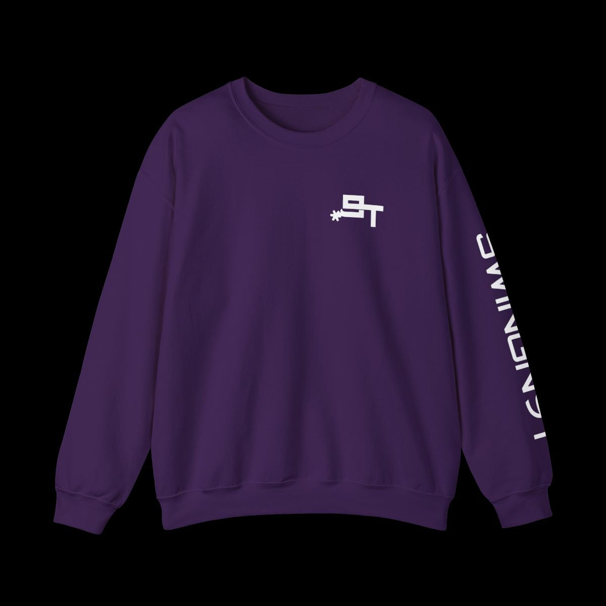 Swingn9t The Best Company Crewneck Sweatshirt - Purple, front