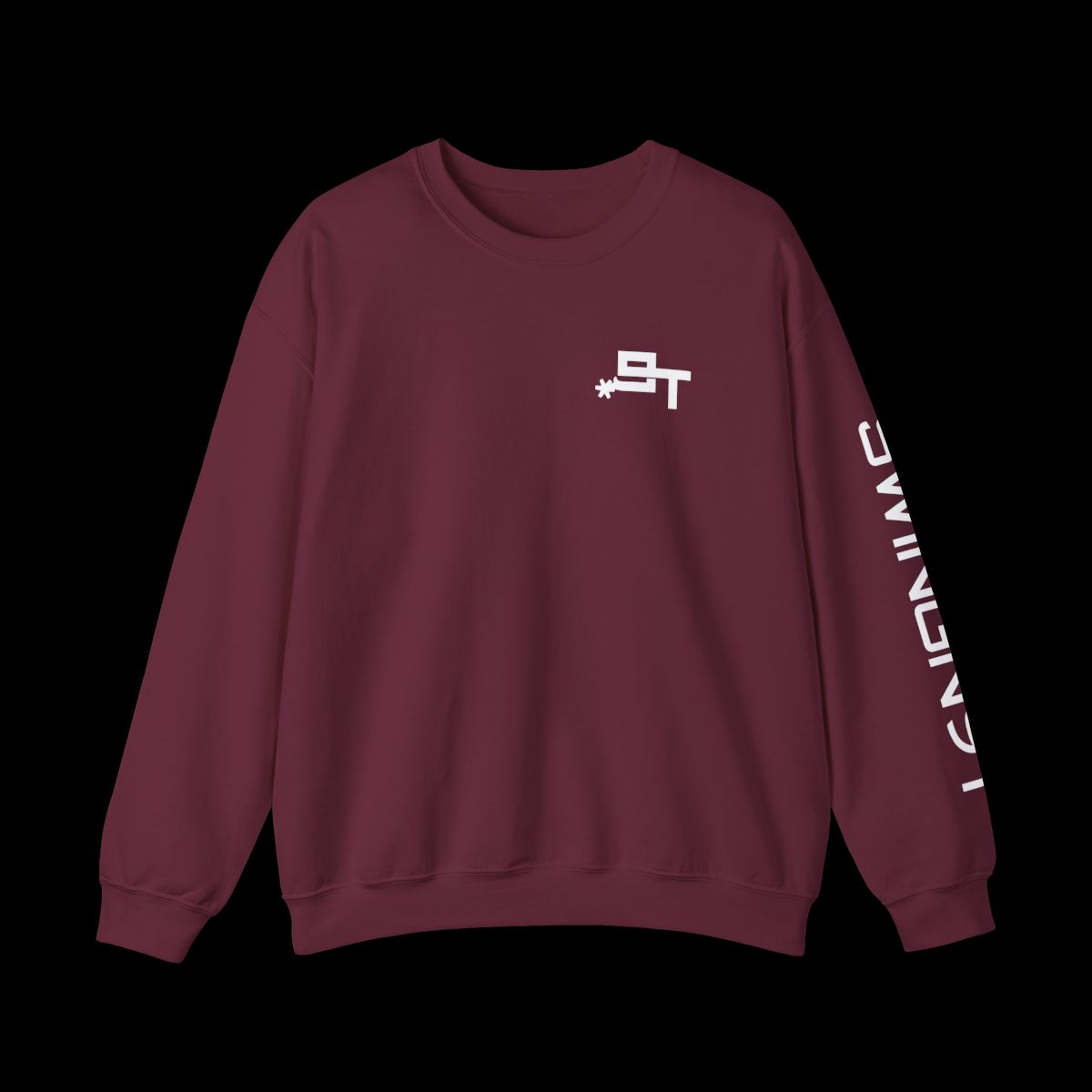 Swingn9t The Best Company Crewneck Sweatshirt - Maroon, front