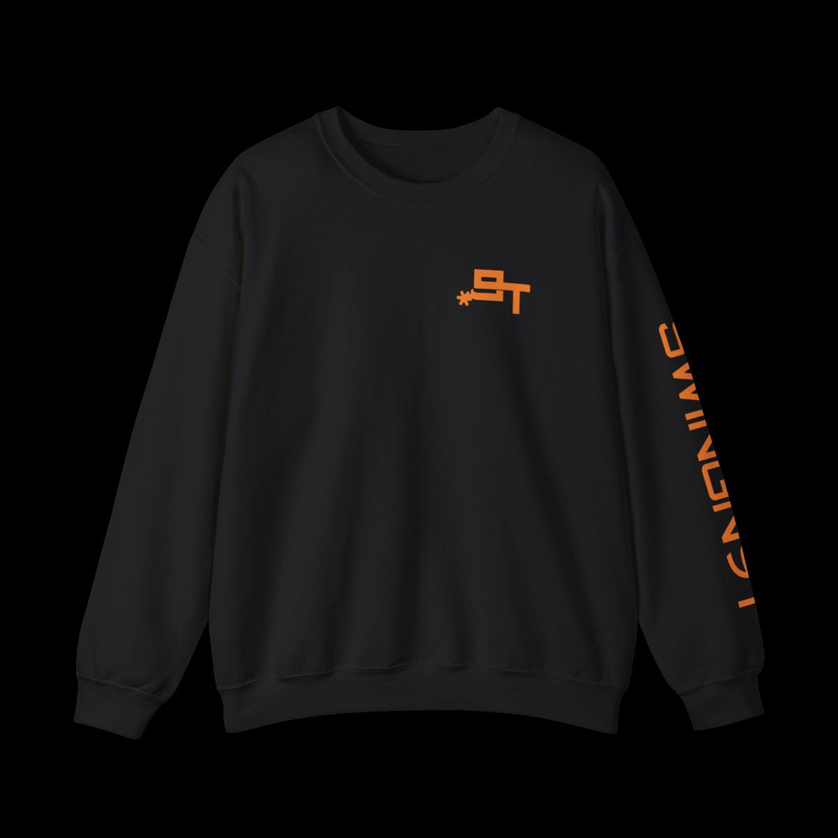 Swingn9t Tied On Branded Crewneck Sweatshirt - Black, front