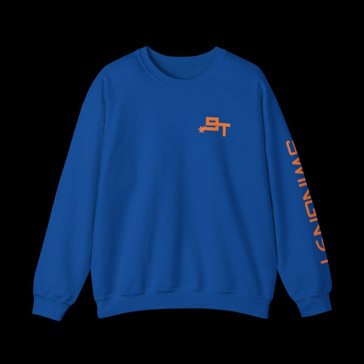 Swingn9t Tied On Branded Crewneck Sweatshirt - Royal, front