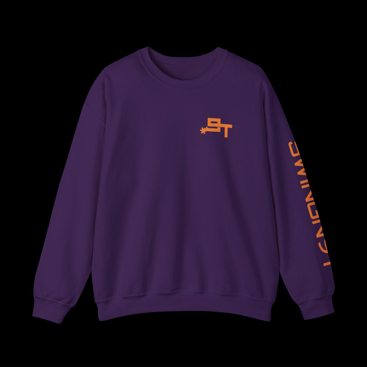 Swingn9t Tied On Branded Crewneck Sweatshirt - Purple, front