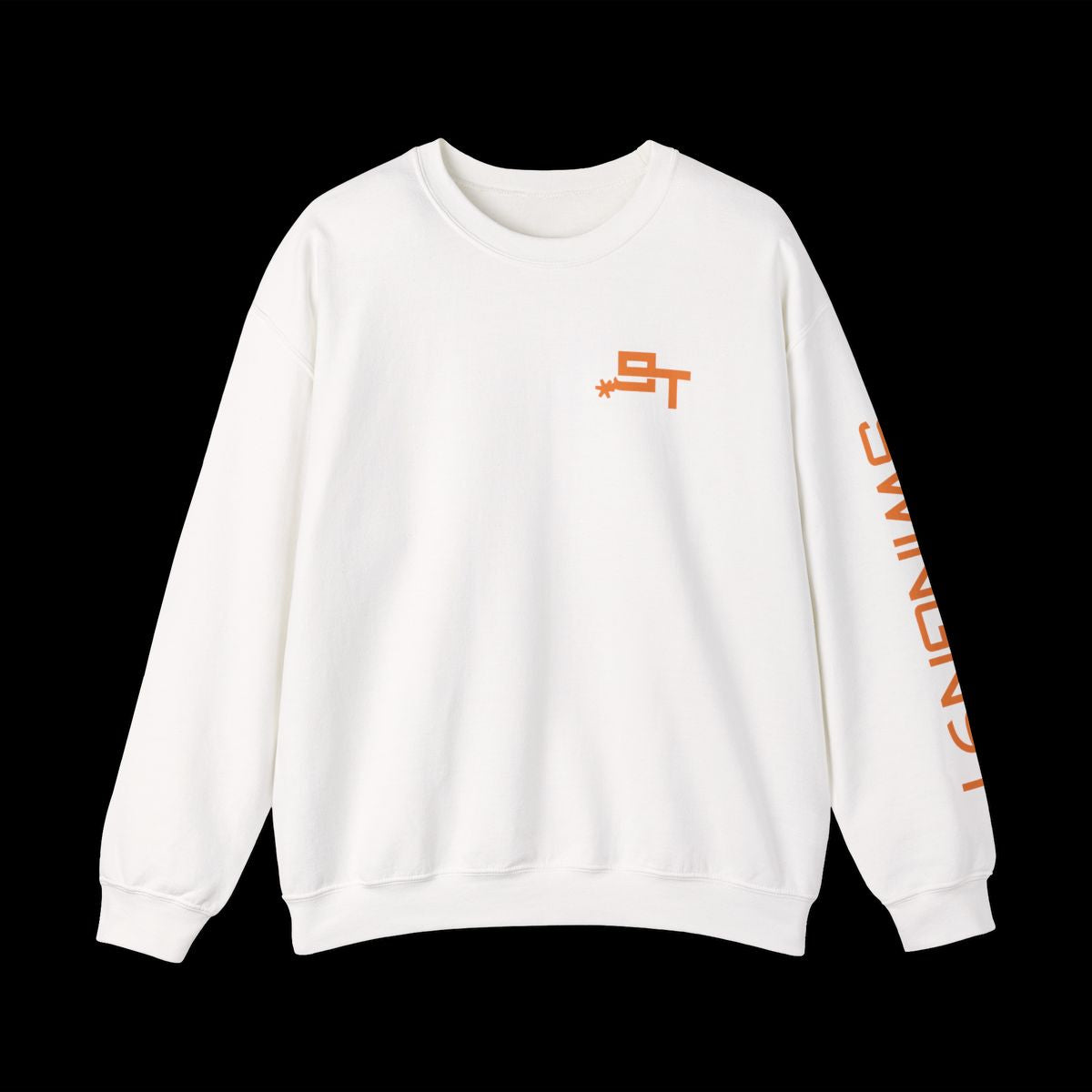 Swingn9t Tied On Branded Crewneck Sweatshirt - White, front